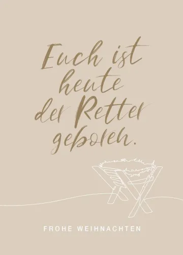 Postkarten Frohe Weihnachten - Lukas 2,11