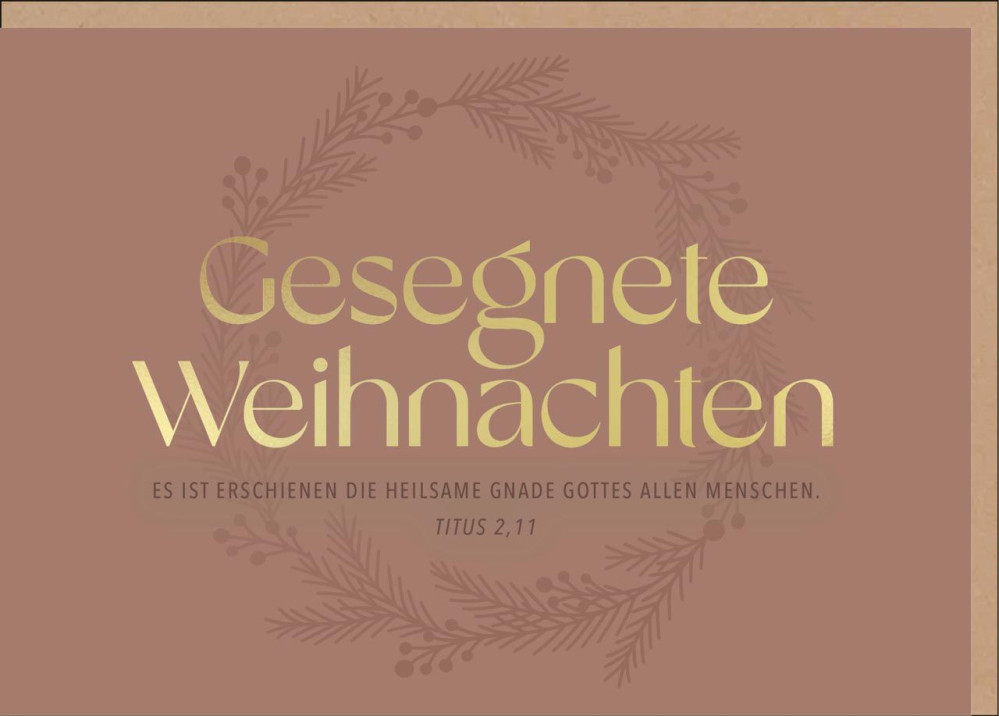 Faltkarte Heilsame Gnade - Titus 2,11