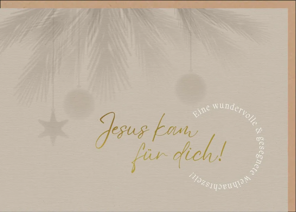 Faltkarte Jesus kam für dich! - Johannes 1,14