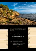 Lumière de vie, calendrier mensuel - Format : fermé A4 / ouvert A3