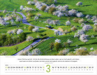 Calendrier Paysages Suisses - Allemand, Calendrier mural
