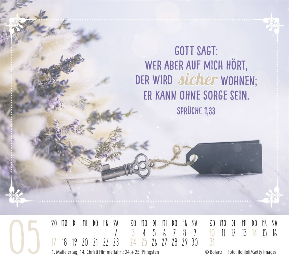 Kalender Worte von Herzen - Minikalender