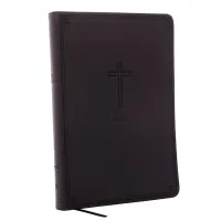 Anglais, Bible, New King James Version, grand format slim gros caractères, similicuir gris avec...