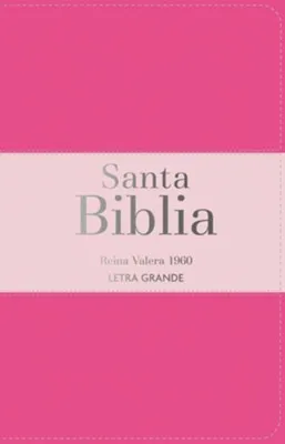 Espagnol, Bible, Reina Valera 1960, gros caractères, moyen format, tricolore rose, avec fermeture...