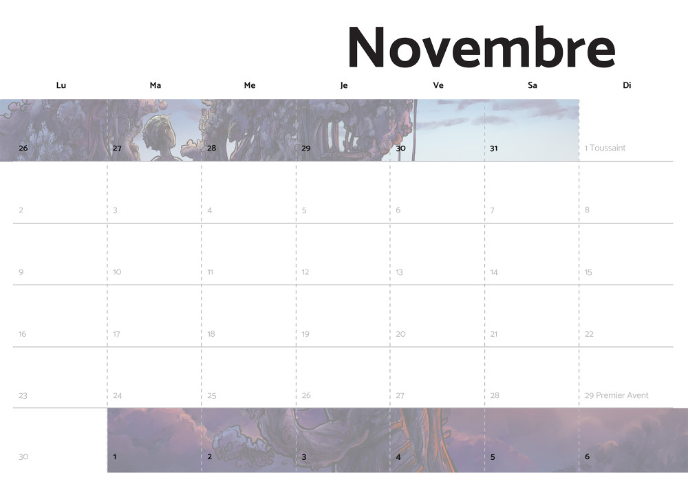 Calendrier Auderset 2026