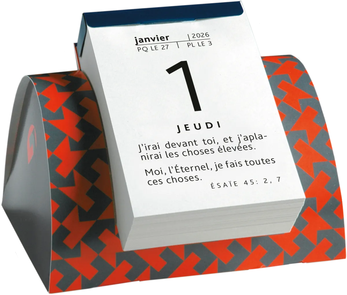Calendrier Parole pour aujourd'hui - de table, modèle 1