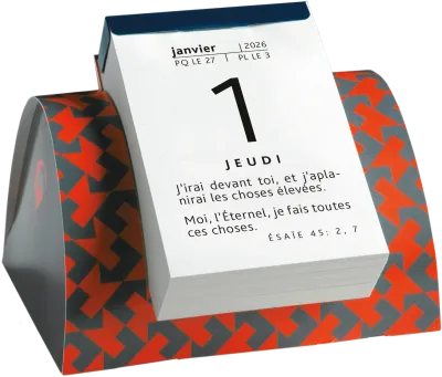 Calendrier Parole pour aujourd'hui - de table, modèle 1