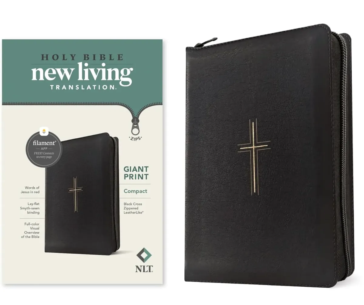 Anglais, Bible, New Living Translation, gros caractères compacte, Filament Edition, similicuir...