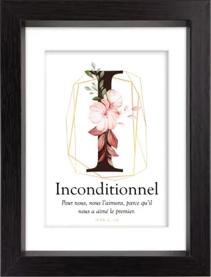 Mon cadre inspiration - I comme Inconditionnel