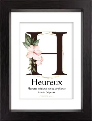 Mon Cadre Inspiration - H comme Heureux