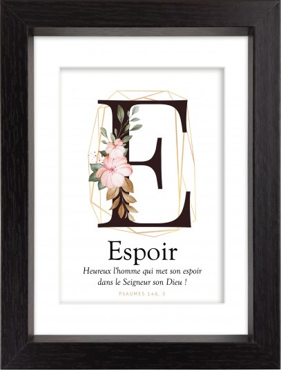 Mon cadre inspiration - E comme Espoir