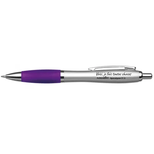 Stylo à bille - Mot d'ordre 2026, lilas