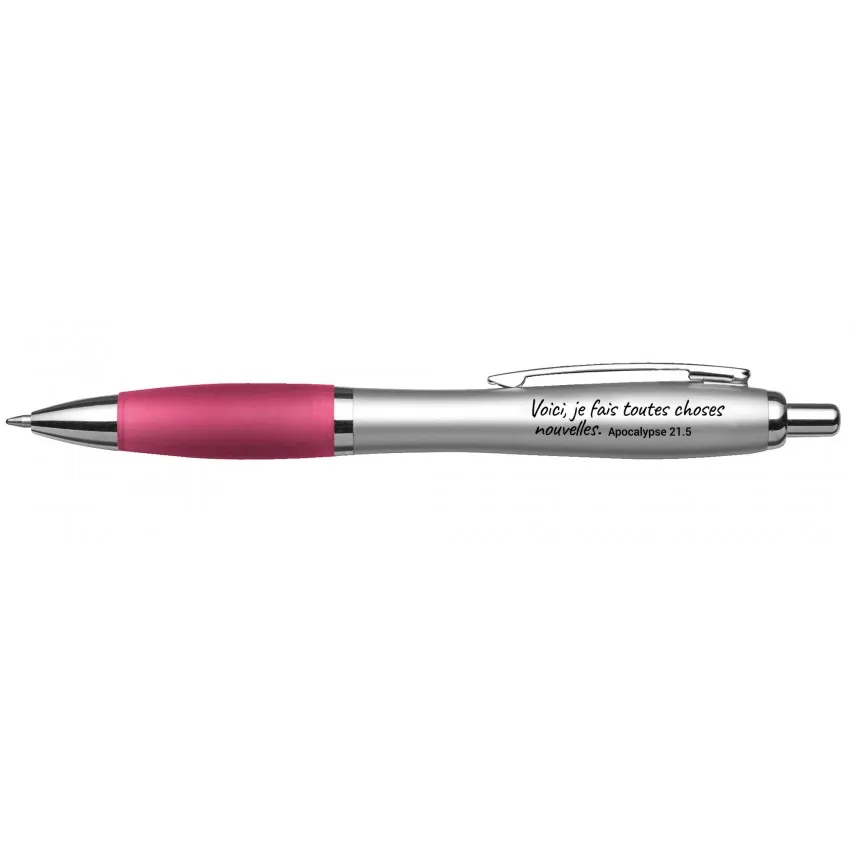 Stylo à bille - Mot d'ordre 2026, rose