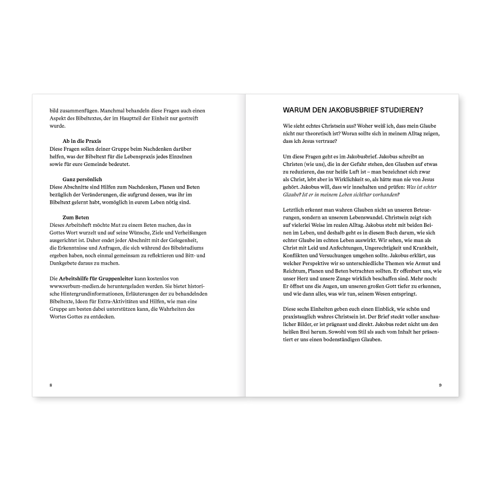 Jakobus (Arbeitsheft) - Reihe Die Bibel erklärt