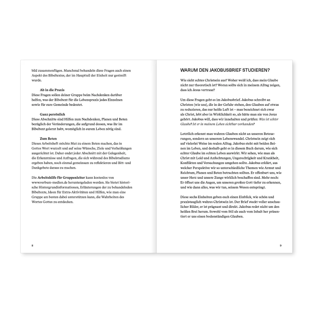 Jakobus (Arbeitsheft) - Reihe Die Bibel erklärt