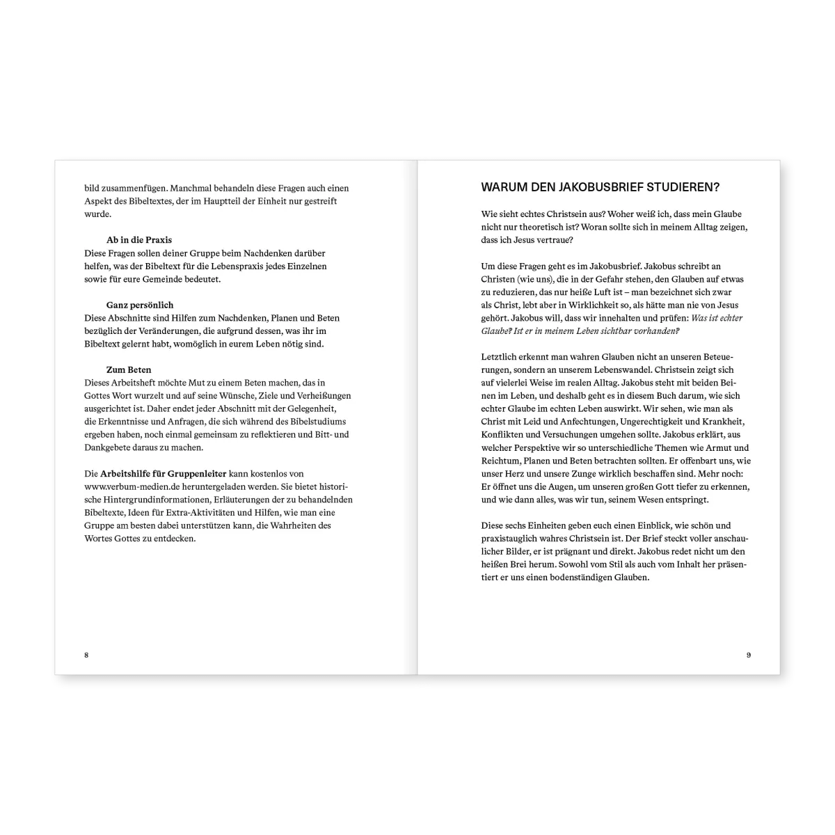 Jakobus (Arbeitsheft) - Reihe Die Bibel erklärt