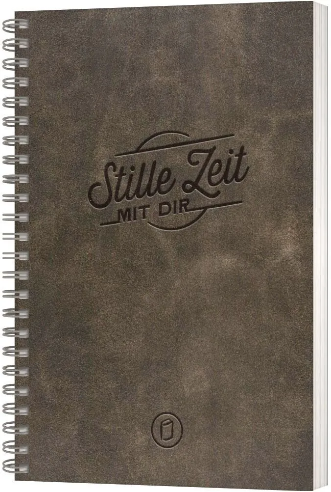 Stille Zeit mit Dir - Motiv "Lederoptik Antik" - Notizbuch