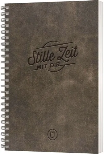 Stille Zeit mit Dir - Motiv "Lederoptik Antik" - Notizbuch