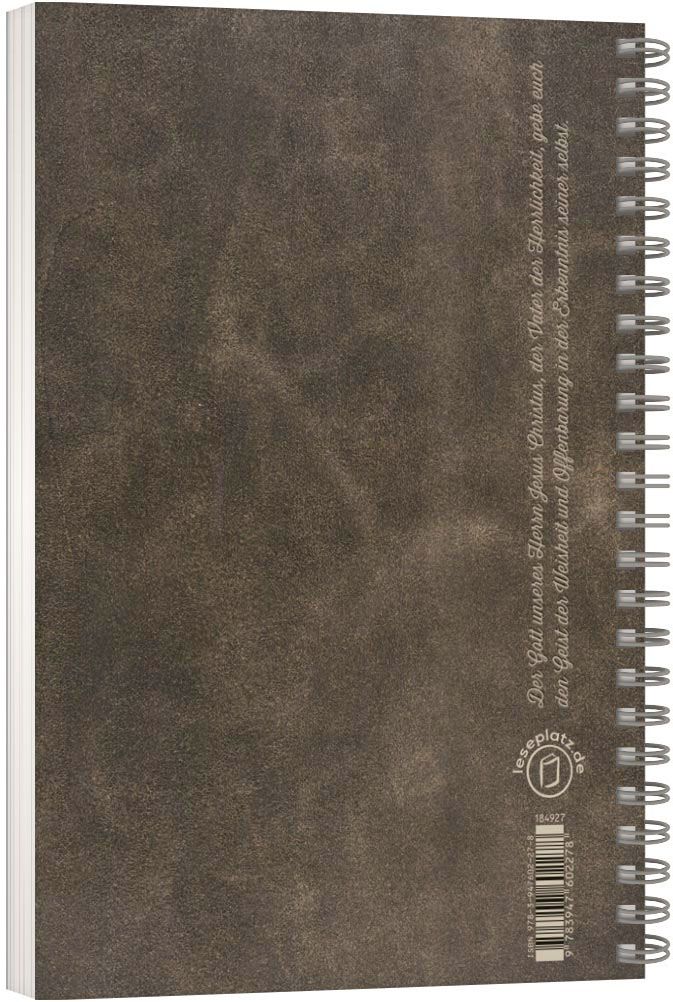 Stille Zeit mit Dir - Motiv "Lederoptik Antik" - Notizbuch