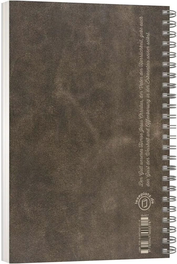 Stille Zeit mit Dir - Motiv "Lederoptik Antik" - Notizbuch