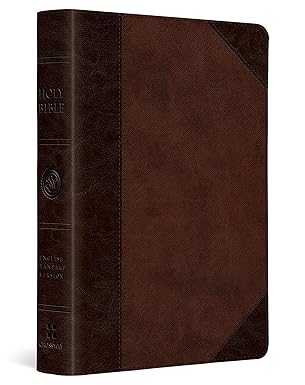 Anglais, Buble, English Standard Version, compacte, similicuir duo brun, paroles de Jésus en...