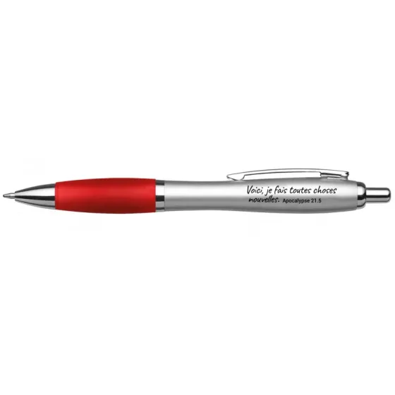 Stylo à bille - Encre bleue - Mot d'ordre 2026, rouge