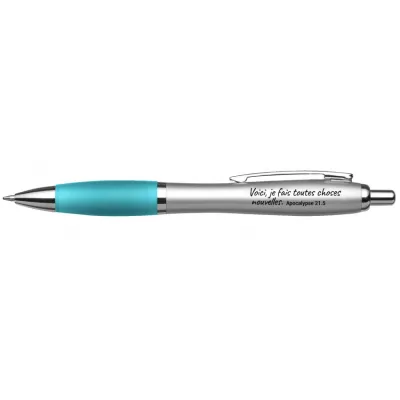 Stylo à bille - Encre bleue - Mot d'ordre 2026, turquoise