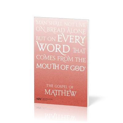 Anglais, Évangile de Matthieu NIV, orange - Gospel of Matthew NIV