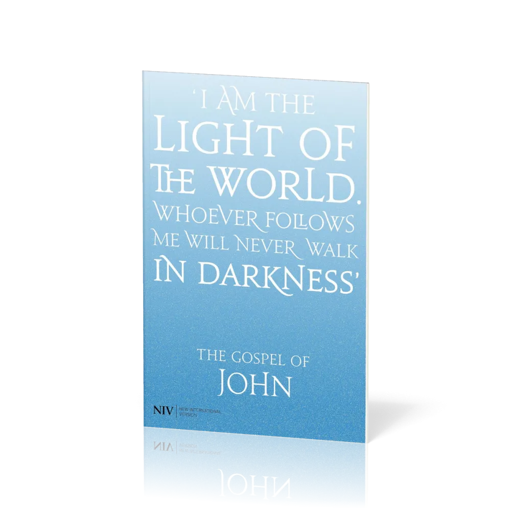 Anglais, Évangile de Jean, New International Version, NIV, bleu - Gospel of John NIV