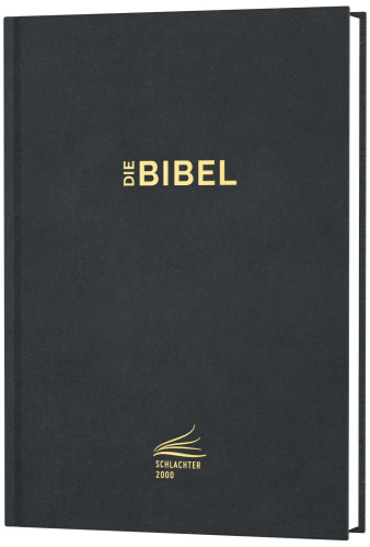 Allemand, Bible Schlachter 2000, Edition Standard avec passages parallèles (rigide, noire)
