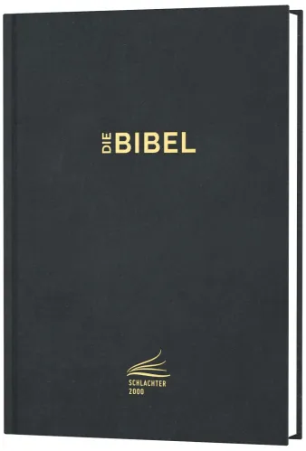 Allemand, Bible Schlachter 2000, Edition Standard avec passages parallèles (rigide, noire)