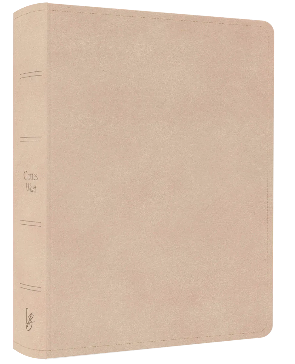 Schlachter Liebezurbibel (Schreibrandbibel beige) - Flexibler Kunstledereinband - mit Schreibrand