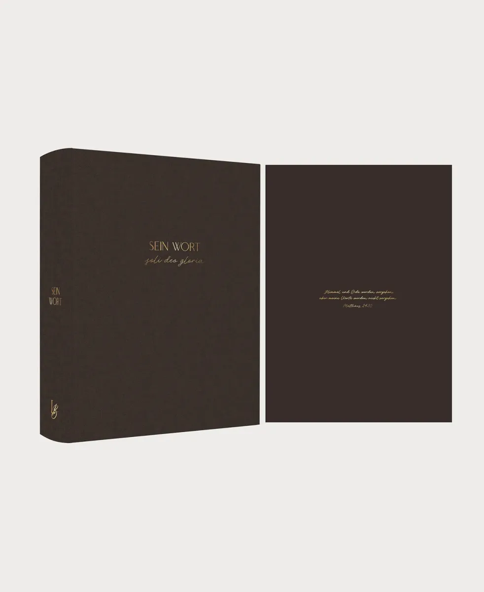 Schlachter Liebezurbibel (Schreibrandbibel Terra) - Hardcover - Leinen braun mit Schreibrand