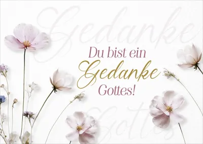 Faltkarte Gedanke Gottes - Epheser 1,4