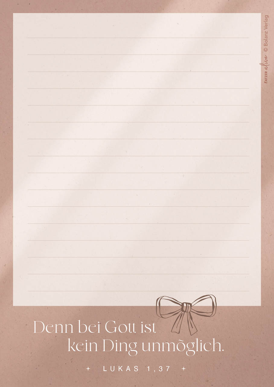Notizblock Fatzer alive - Meine Notizblock A6 - Lukas 1,37