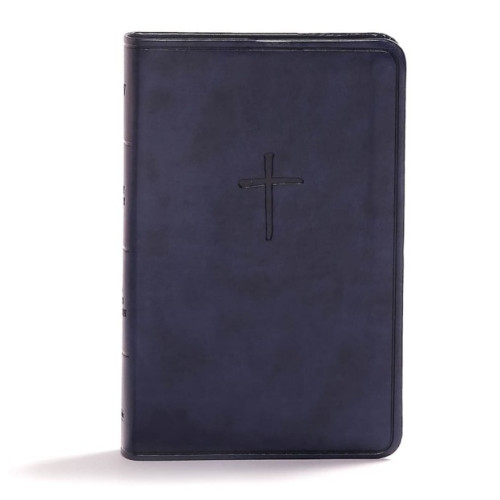 Anglais, Bible KJV, compact, similicuir, bleu marine - KJV Compact Bible, Navy Leathertouch