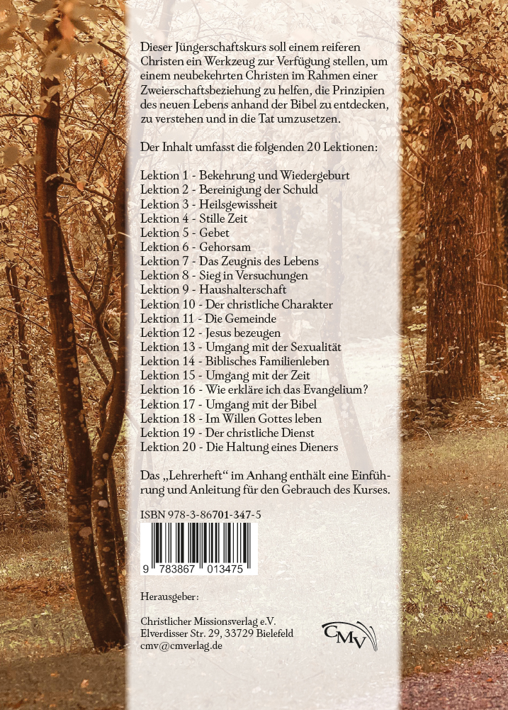 Machet zu Jüngern - Jüngerschaftskurs