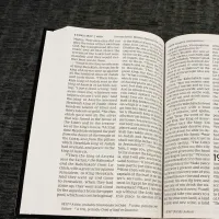 Anglais, Bible, NKJV, gros caractères, bordeaux