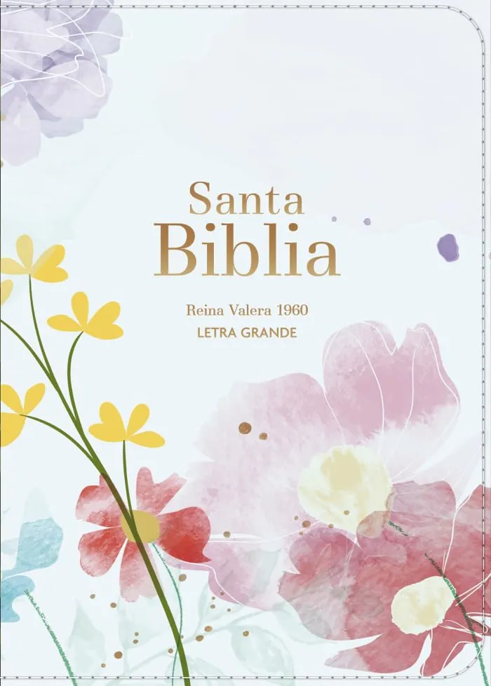 Espagnol, Bible, Reina Valera 1960, compacte, grands caractères, similicuir bleu clair - Biblia...