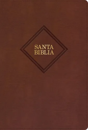 Espagnol, Bible, Reina Valera 1960, moyen format, gros caractères, similicuir café - Rvr 1960...