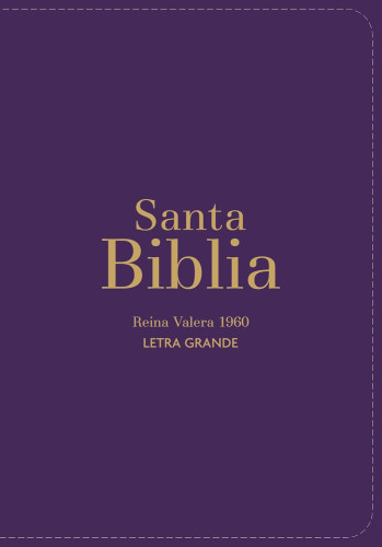 Espagnol, Bible, Reina Valera 1960, compacte, grands caractères, similicuir violet - Biblia Rvr...