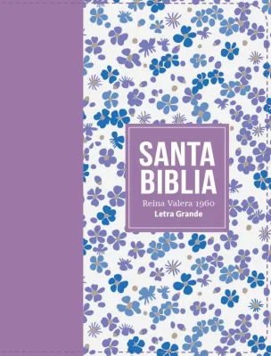 Espagnol, Bible, Reina Valera 1960, compacte, similicuir violet clair - Biblia Rvr 1960 Compacta...