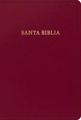 Espagnol, Bible, Reina Valera 1960, moyen format, gros caractèeres, similicuir bordeaux avec...