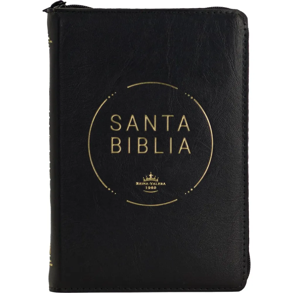 Espagnol, Bible, Reina Valera 1960, compacte, grands caractères, similicuir marron avec onglets...