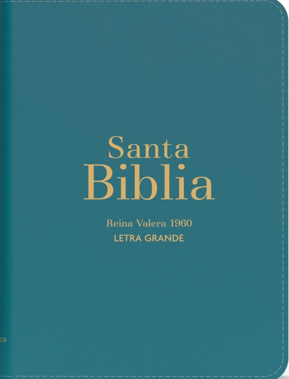 Espagnol, Bible, Reina Valera 1960, compacte, grands caractères, similicuir turquoise - Biblia...
