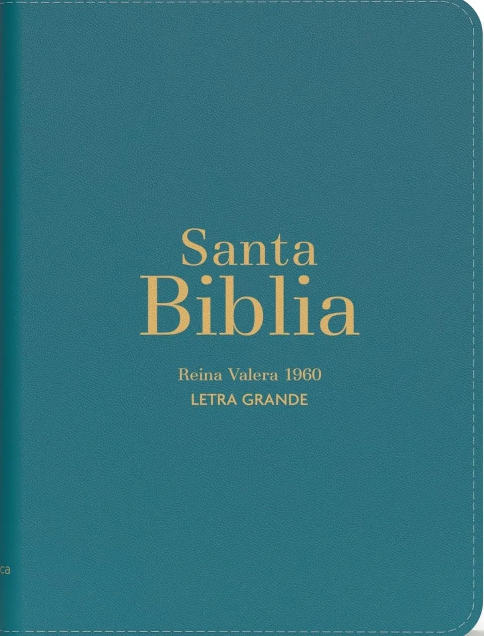 Espagnol, Bible, Reina Valera 1960, compacte, grands caractères, similicuir turquoise - Biblia...