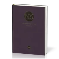 Bible d'étude NBS - grand format, similicuir prune, étui souple