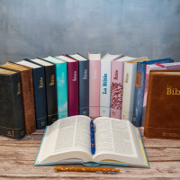 Bible Segond 21 compacte - Couverture rigide skivertex rose guimauve