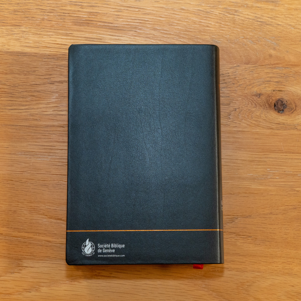 Bible Segond 21, gros caractères - couverture souple noire en fibrocuir