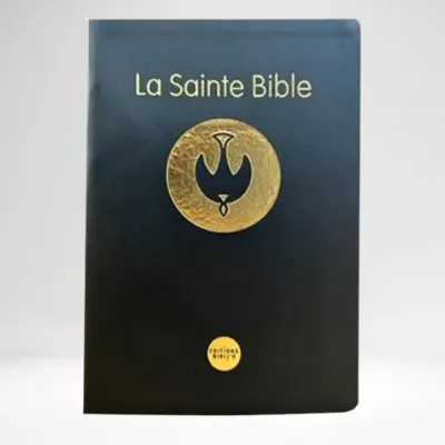 Bible à la Colombe Segond 1978, noire - semi-rigide, tranches or